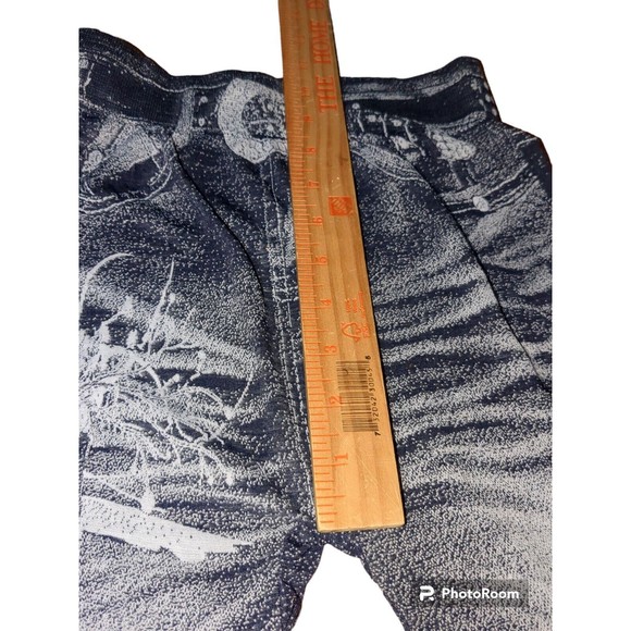 Women's Chuns Plamtree Blue Stretch Leggings Jeggings Soft Lightweight One Size - Picture 6 of 8